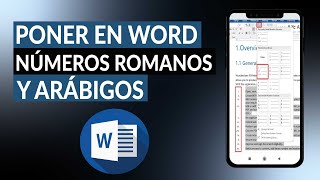 ¿Cómo poner en MICROSOFT WORD números romanos y arábigos  Muy Fácil [upl. by Hildegard]