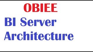 OBIEE Tutorial 2  BI Server Architecture [upl. by Sinnoda]