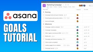 Asana Goals Tutorial  How To Use Goals In Asana [upl. by Adnuahs]