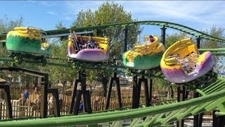 Flamingo Land Twistosaurus kids ride [upl. by Aiepoissac]