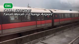 SMRT  C151A 527528 Tanah Merah » Changi Airport [upl. by Znarf369]