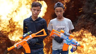 NERF WAR FREE FIRE IS REAL BATTLE 2 [upl. by Fleisig]