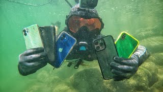 Divers turn in to POLICE  6 iPhones Cash Wallet Recovered in Miami [upl. by Inalak]