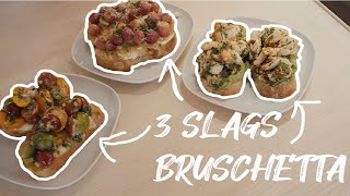 Tre bruschetta  3 Fantastiske opskrifter du ikke har set før  Jacob Jørgsholm [upl. by Esirehc940]