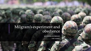 Milgrams Experiment and Obedience [upl. by Haelem]