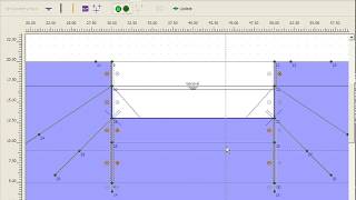 PLAXIS 2D v8 Tutorial Lesson 4 Dewatered Excavation using Tie Back Wall [upl. by Inirt]