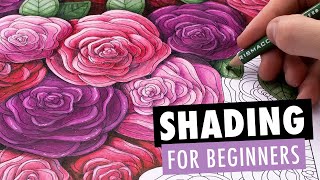 How to Draw Shadows with Colored Pencils Easy Shading Techniques for Adult Coloring Books [upl. by Sldney]