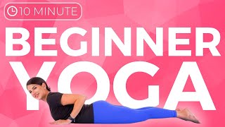 10 minute Yoga for Beginners  Weight Loss Strength amp Toning [upl. by Ociredef]