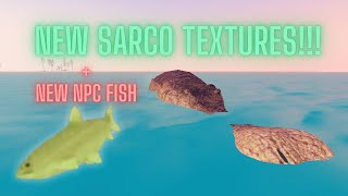 New Sarcosuchus Textures  NPC Fish  Dinosaur World Mobile [upl. by Conchita]