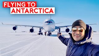 EXTREME FLIGHT  Landing on Antarctica Ice Runway [upl. by Gleda]