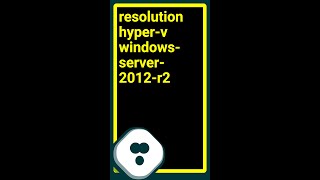 Change Server 2012 display resolution inside of a HyperV VM shorts [upl. by Maker874]