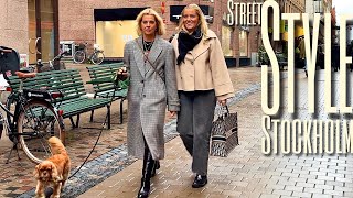 What People are Wearing in Stockholm  AutumnWinter Fashion Trends 20232024  Autumn Street Style [upl. by Nairdna]