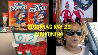 VLOGMAS DAY 23 VLOG194 DOLLAR GENERAL COUPONING 5 CHALLENGE FAIL  CROMBIES WORLD [upl. by Solnit828]