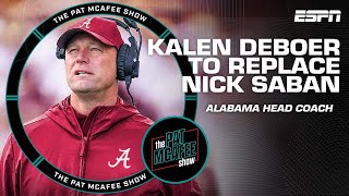 🚨 Kalen DeBoer to replace Nick Saban as head coach at Alabama 🚨  The Pat McAfee Show [upl. by Aidin546]