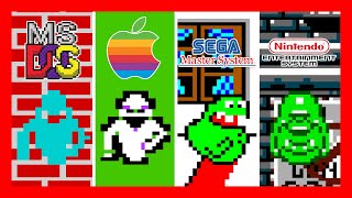 Ghostbusters 1984 👻 Versions Comparison 👻 C64 CPC Spectrum PC NES Master System MSX and more [upl. by Nauqet]