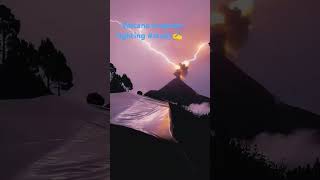 Volcano Eruption Lightingshortsytshortsbalcanoeruption breakingnewsbeautifulvideo [upl. by Shanleigh362]