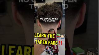 TAPER FADE MADE EASY 💈📚 TUTORIAL FOR BEGINNER BARBERS haircut barber salon hair fyp diy fy [upl. by Poland822]