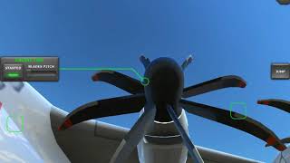 A400M EuroProp T400 Engine Startup  Turboprop Flight Simulator [upl. by Akapol670]