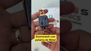 Relógio Smartwatch série 9 W59 com pulseira de Metal [upl. by Ettenna]