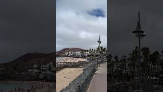 Lanzarote Beach  Canary Island Spain shorts beach travel [upl. by Anitnegra]