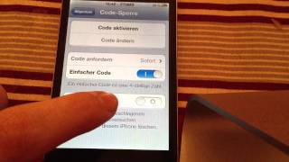 Passwort Codesperre auf dem iPhone einrichten  so gehts [upl. by Johansen]