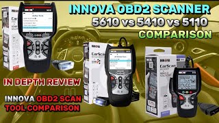 Innova OBD2 Scan Tool Comparison 5610 vs 5410 vs 5110 [upl. by Parrott]