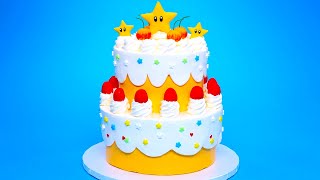 PRINCESS PEACH CAKE  SUPER MARIO  NERDY NUMMIES [upl. by Aprilette432]