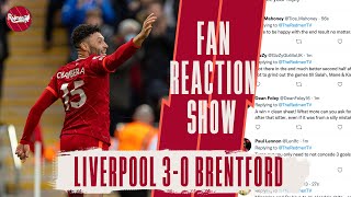 BIG WIN THAT  Liverpool 30 Brentford  LFC FAN REACTIONS [upl. by Nyleimaj]