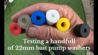 Testing a Handful of 22mm Lugworm bait pump washers [upl. by Ethelda]