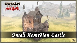 HOW TO BUILD A SMALL NEMEDIAN CASTLE SPEED BUILD  CONAN EXILES [upl. by Swerdna578]