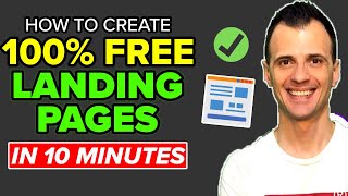 How to Create a Landing Page FOR FREE 2024 New Method in Just 10 Minutes [upl. by Anihta36]