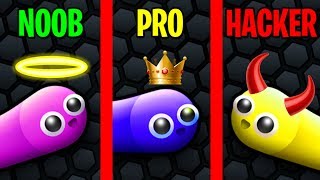 NOOB vs PRO vs HACKER in SLITHERIO [upl. by Kit]