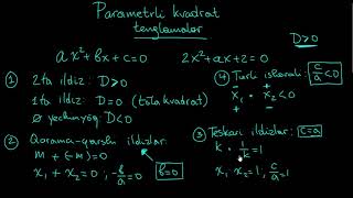 20–dars Parametrli kvadrat tenglamalar  ALGEBRA KURSI [upl. by Kirat]