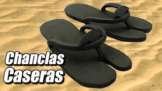 Chanclas o chancletas caseras cómo se hacen  Te Digo Cómo [upl. by Ahsercul]