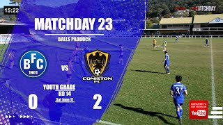 Matchday 23 FULL REPLAY Bulli FC vs Coniston FC Rd 14 Youth Grade [upl. by Neemsaj185]