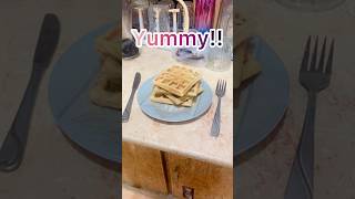 Make waffles with me 🧇😋 Waffles recipe  attiandiffoofficial  cooking waffle shorts [upl. by Evslin]