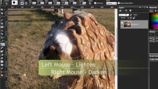 Paint Shop Pro Basics 29 Tools  Lighten Darken Brush [upl. by Turro394]