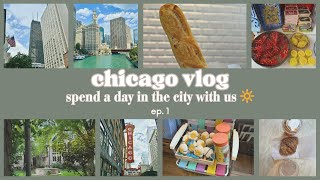 Chicago Vlog 🏙️  exploring downtown Chicago and Lakeview  jazz background music  city ASMR [upl. by Lenoyl244]