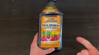 Spectracide Malathion Insect Spray Concentrate Honest Review [upl. by Nesline372]