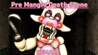 SFM FNAF Pre Mangle Death Scene  REMAKE [upl. by Yttiy]