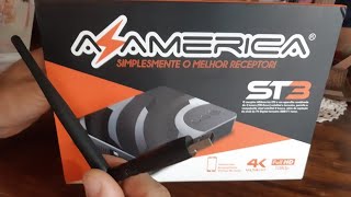 AZAMERICA ST3 4K CONFIGURAÇÃO DE WIFI E ATIVAR IKS E SKS  2019 [upl. by Seymour]