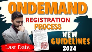 NIOS OnDemand Exam 2024 Last Date amp Registration Process Explained  Complete Guide [upl. by Onyx]