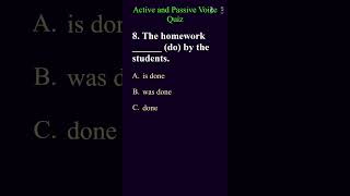 Active vs Passive Voice Quiz Part3 ActiveVoiceQuiz PassiveVoiceQuiz [upl. by Donohue422]