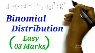 Binomial Distribution  Probability  Mathematics  0304 Marks  HSC12th Science Commerce amp Arts [upl. by Amata]