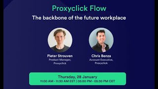 Proxyclick Flow – the backbone of the future workplace [upl. by Bernetta]