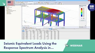 Webinar Seismic Equivalent Loads Using the Response Spectrum Analysis in RFEM USA [upl. by Ydnab]