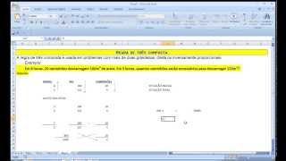 Curso de Matemática Financeira Regra de Três 3 Composta Excel Questão Aula Concurso Vestibular [upl. by Aihsekel]