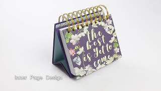 Hot selling desktop flip calendar [upl. by Ezzo]