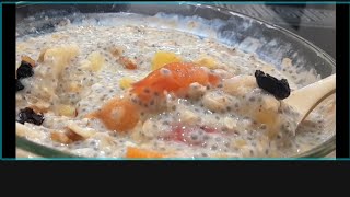 Easy overnight oats weight loss oats recipe overnight chia pudding trending chia mango pudding [upl. by Arhat31]