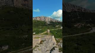 Would you make the climb up to Klis Fort in Croatia travel drone croatia [upl. by Aniratac]